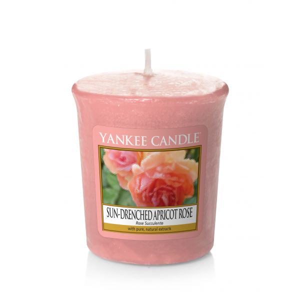 Moccolo profumato yankee candle sun-drenched apricot rose