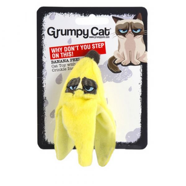 Grumpy cat banana peel