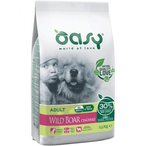 Oasy dry dog - one animal protein cinghiale
