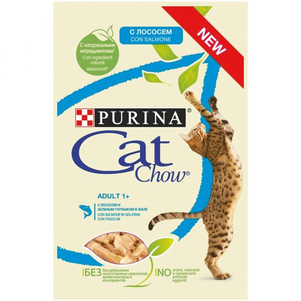 Purina cat chow adult 1+ in gelatina