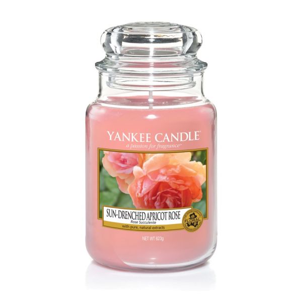 Giara profumata yankee candle sun-drenched apricot rose grande