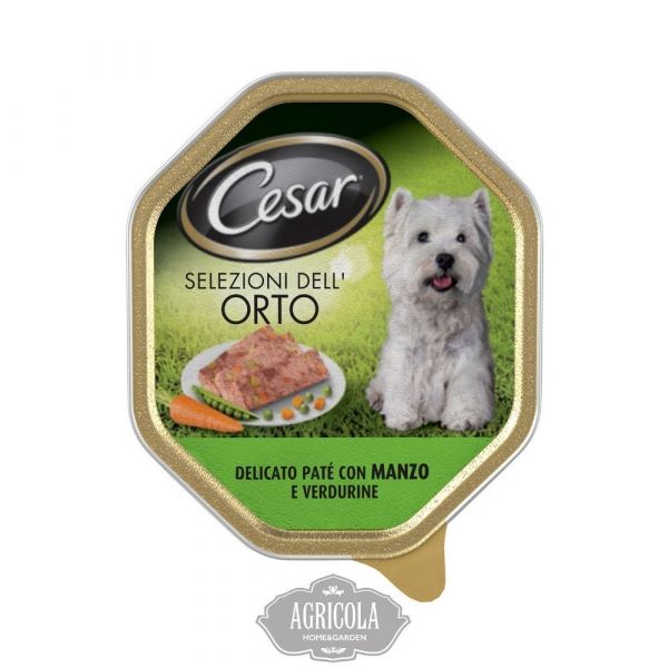 Cesar con manzo e verdure umido cane gr. 150