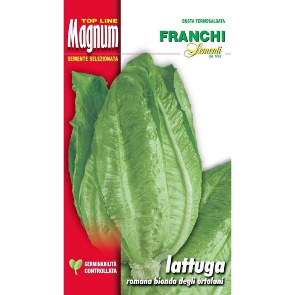 Semente magnum lattuga romana bionda degli ortolani