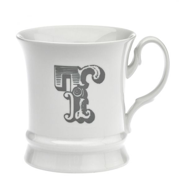 Letter mug t