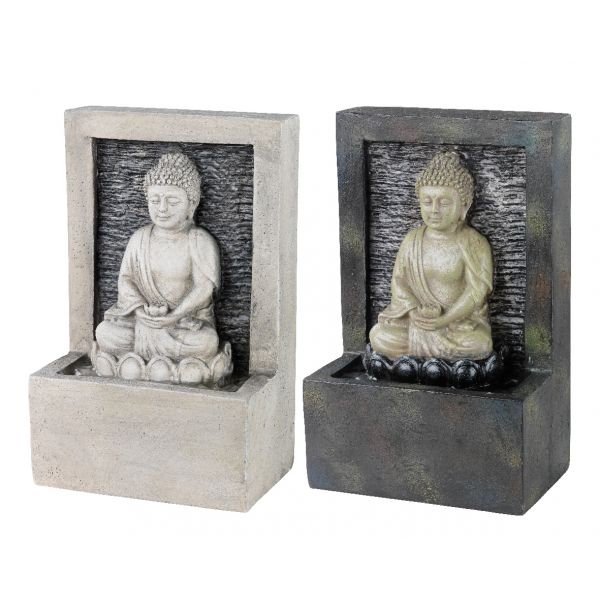 Fontana in plastica con buddha
