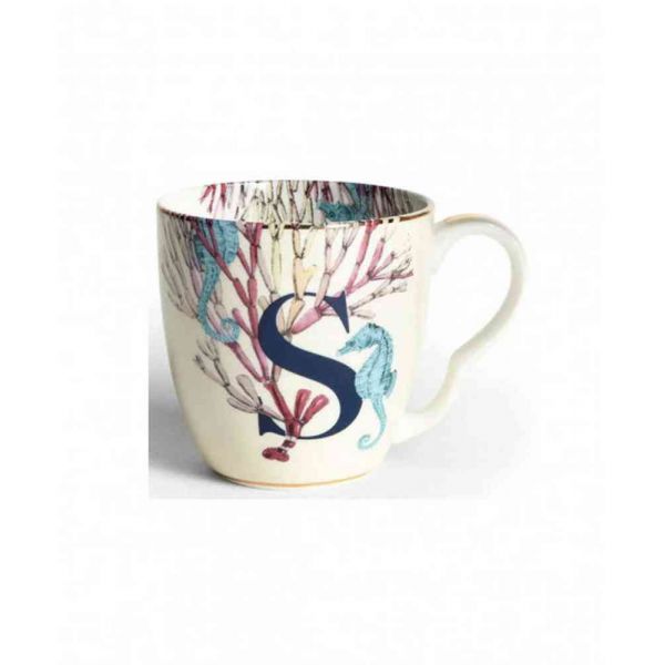 Alphabet mug seahorse