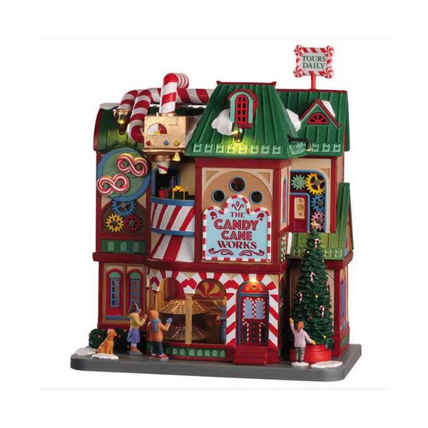 The candy cane work Lemax Fabbrica di caramelle 05681