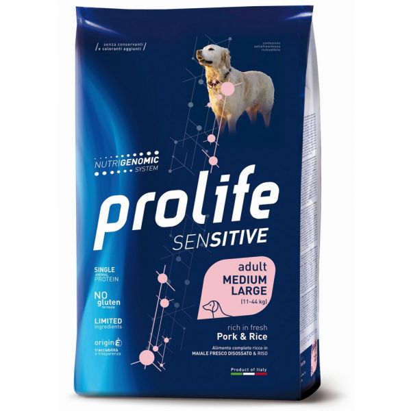 Dog Sensitive ad maiale e riso m/l 2,5 kg