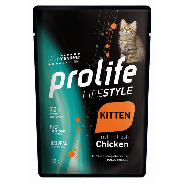 Cat lifestyle kitten pollo 85 g