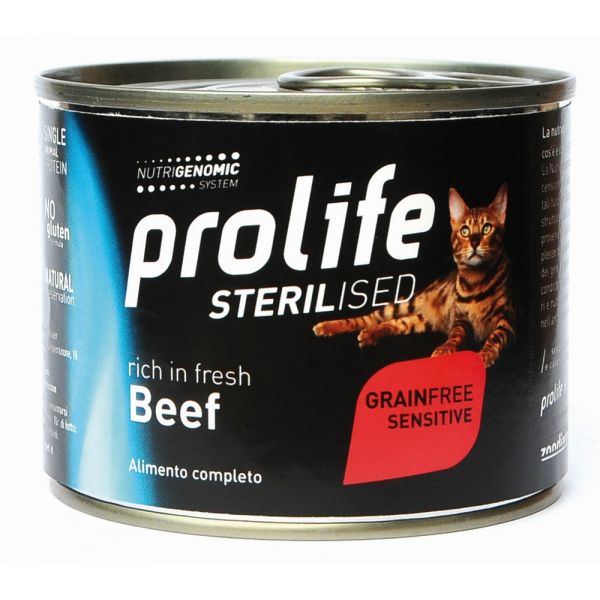 Prolife Cat Sterilised adult beef 200 g