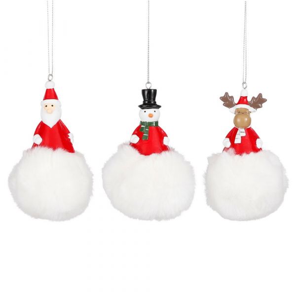 Ornament xmas figurines red