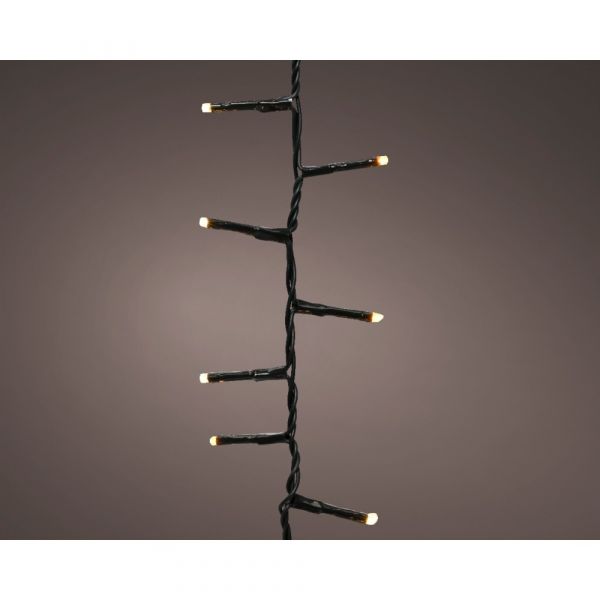 256 LED icicle compact twinkle per esterno bianco caldo/caldo classico
