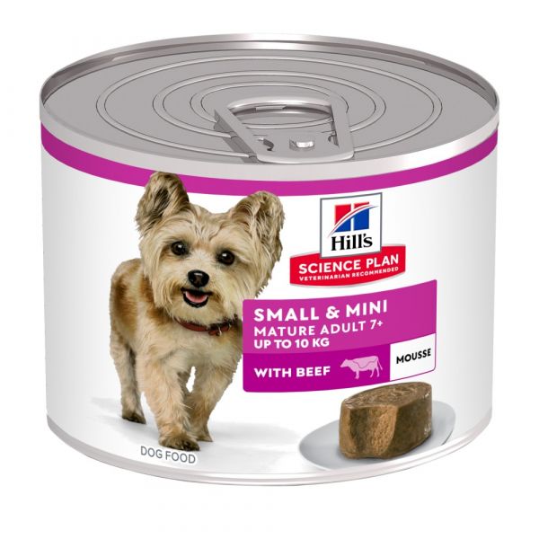 Hill's Science Plan Small & Mini Mature Adult alimento umido per cani con  manzo 12 lattine da 200 g