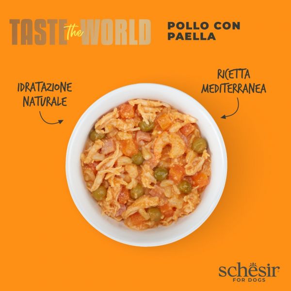 Schesir taste the world pollo/paella 150 gr.