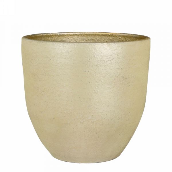 Carrie pot round champagne rus