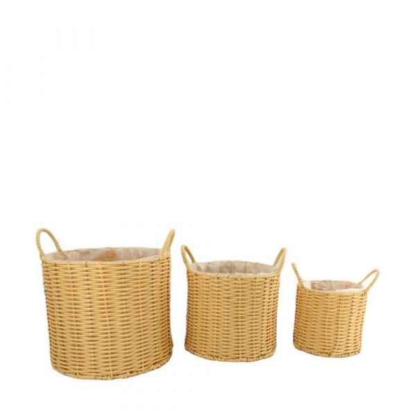 Basket wicker with handle