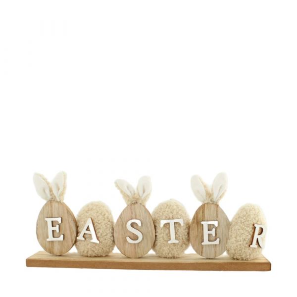 Sign easter mdf with fabric