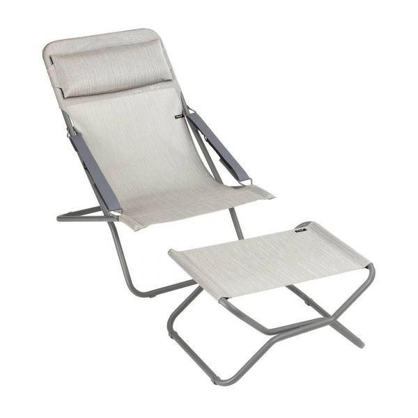 Sedia a sdraio pieghevole transabed duo gray galet