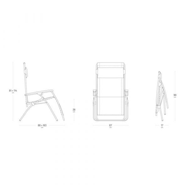 Sdraio Poltrona R Clip Batyline ciel