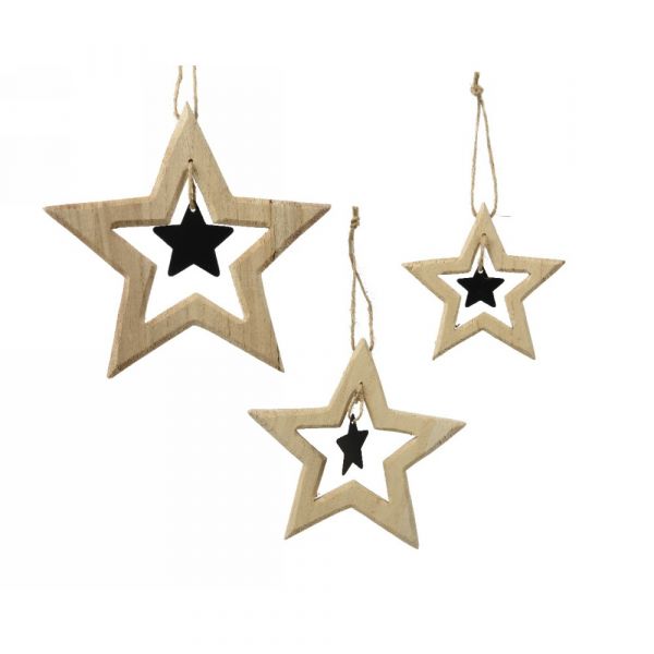 Star paulownia wood iron natur