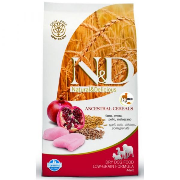 N & d low grain mini con pollo e melograno secco cane gr. 800