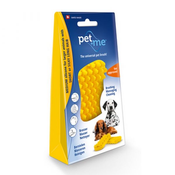 Pet+me dog spazzola per peli corti