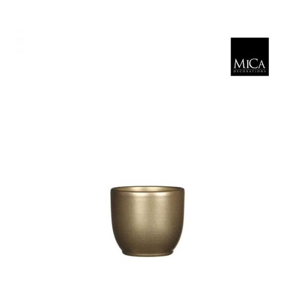 Tusca pot round gold