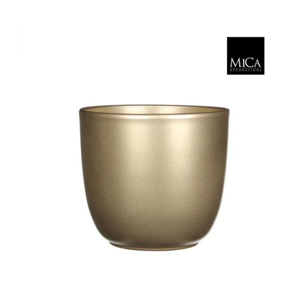Tusca pot round gold