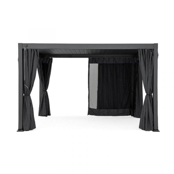 Pergola Ocean Bioclimatica in alluminio antracite 3x4 mt con lamelle orientabili
