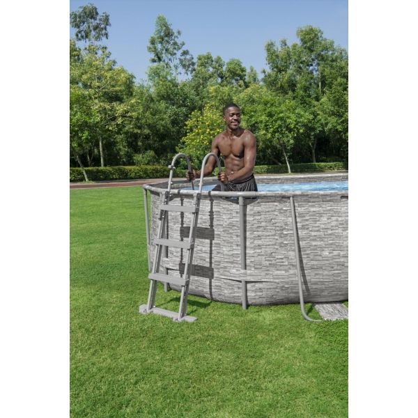 Scaletta di sicurezza per piscina fuori terra da 107 cm