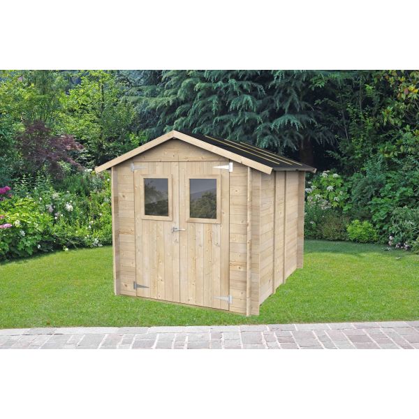 Casetta Hobby 198x248x215 con porta doppia finestrata