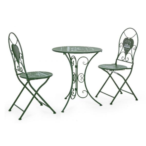 Set Bistrot Park Tavolino e 2 sedie pieghevoli