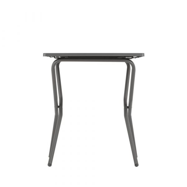 Set tavolo balcony colorblock titane 70x70 cm + 2 sedie terre