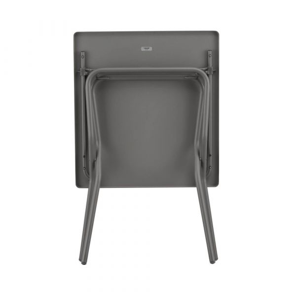 Set tavolo balcony colorblock titane 70x70 cm + 2 sedie terre