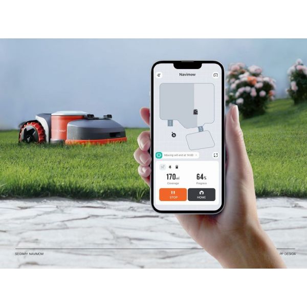 Robot Navimow H1500E Segway + Vision Fence incluso | GPS e senza filo perimetrale