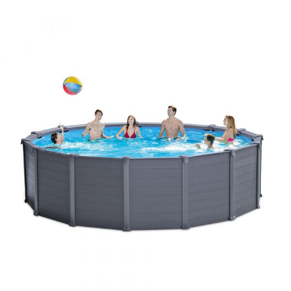 Piscina graphite intex 478x124 cm