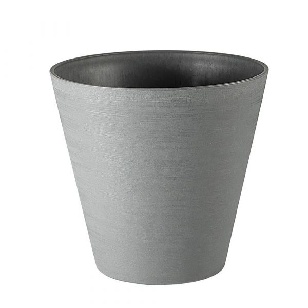 Vaso re-pot round w/r grigio 30 cm.