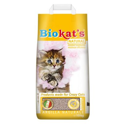 Lettiera per gatti biokat's natural kg. 10