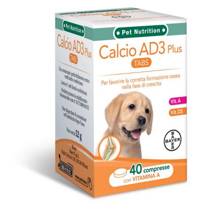Integratore per cane e cucciolo calcio ad3 sano e bello pz. 40