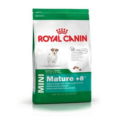 Royal canin mini adult +8 secco cane kg. 8