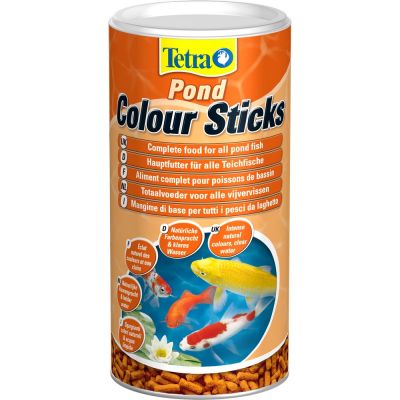 Mangime per pesci tetra pond colour sticks lt. 1