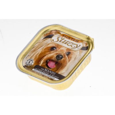 Mister stuzzy dog pate' con manzo 150gr