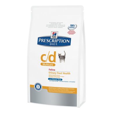 Hill's prescription diet c/d con pesce oceanico secco gatto kg. 1,5