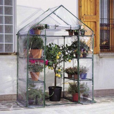 Serra Ibiscus da giardino a 8 ripiani di Verdemax Altezza: 200 cm