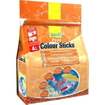 Mangime per pesci tetra pond colour sticks lt. 4