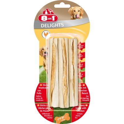 Snack per cani delights sticks gr. 90