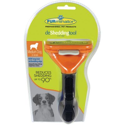 Pettine per cane a pelo lungo long hair de shedding furminator "m"