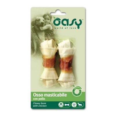 Oasy snack osso masticabile gusto pollo tg. m gr. 56