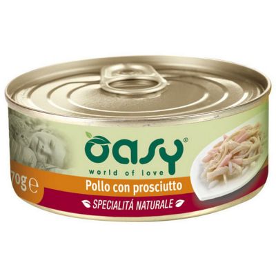 Oasy pollo e prosciutto di pollo umido gatto gr. 150