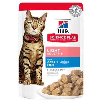 Hill's science plan light bocconcini con pesce umido gatto gr. 85